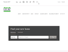 Tablet Screenshot of lilacrealty.com